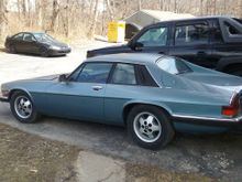 My 1982 XJS next to my 2005 Avalanche.