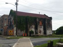 Cool bldg by Skippers fish camp