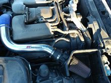 Mina Gallery intake with K&N filter and homemade shroud