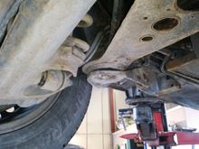 Its this big bushing here you are talking about right?  Mine is all wobbly and loose. Makes the backend of the car feel loose and nervous..