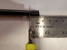 Cut 12mm with tube on bench for accurate slice.