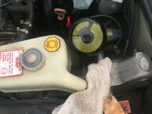 Didn’t take a picture of the old accumulator ball but here is the GM one installed