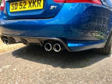 Fitted XKR-S carbon Diffuser & Exhaust system. 
