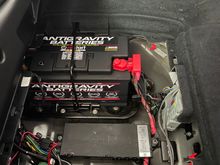 Antigravity lithium battery- built in remote jumpstart (has come in handy a few times) and it’s about 40 lbs lighter than the OEM. 