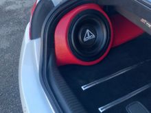 Fiberglass 10” subwoofer enclosure to save. Trunk Space