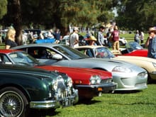 The Jaguar lineup including my silver X150