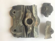 Corroded and De-bonded Vee mount