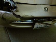 Bumperc over...maybe I can save it. Thank goodness I have a background in plastics/fiberglass repair.