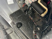 USB/Portable audio module is behind convertible top pump