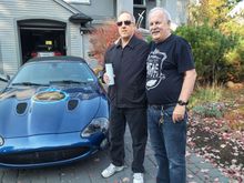 Brother Eric the new master of the Thundercat XKR (I'm on the right).  
