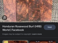 2) Rosewood burr