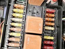 fuse box located in the trunk