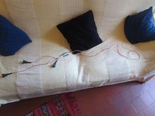 The two wires that will come from the car loom connector are the long ones to the right