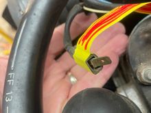 This *might* be where it goes? A/C clutch switch. 