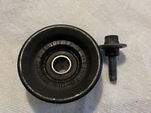 Old idler pulley, bearing probably fixable but why bother?