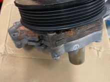 rear (engine side) coolant stains