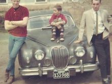 1966 & our 1959 3.4. I'm the cool dude on the left.