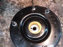 Drill out the old rivets, note how center is not centered