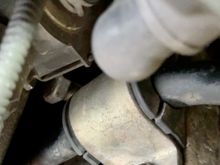 Photo 2; Upper bolt pushed to the left.