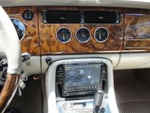 Stereo/NAV/DVD Screen up, note guage surrounds