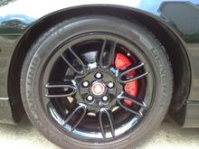 image custom MGP caliper covers. Easiest thing I've done. Takes 5 minutes to install after wheels are off.