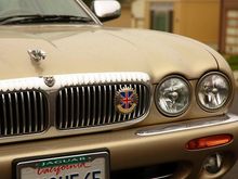 Jag Union Jack badge. A little British flare for a California Jag.