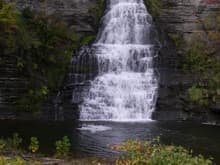 2011 road trip. Waterfall on Seneca Lake.