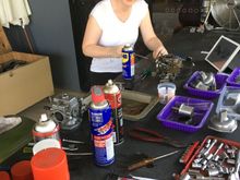 Press ganged Carburettor O/Haul helper.