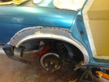 New arch tacked in, later seam welded