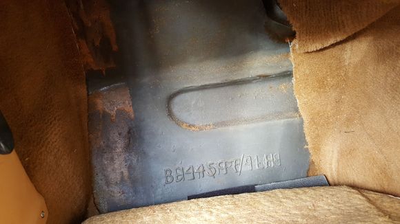 What are the numbers in the footwell??