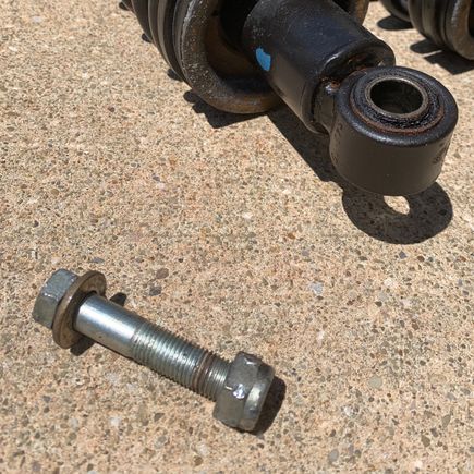 Mine were corroded in place and I almost stripped one of the nuts trying to get it off.