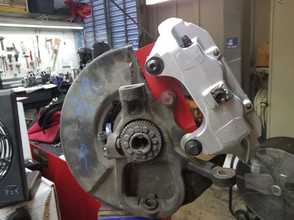 Rear view of Bracket