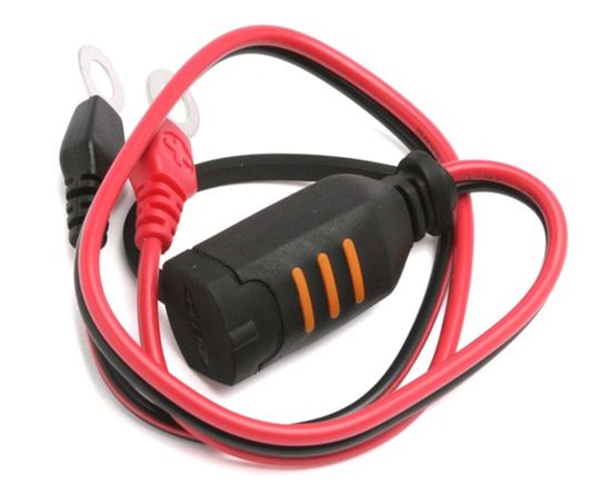 If you have Ctek tender then just connect this bit. When you connect the tender the wire fits under the trunk lid with no problem.