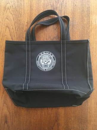 The L.L. Bean boat tote bag with this years logo. 
