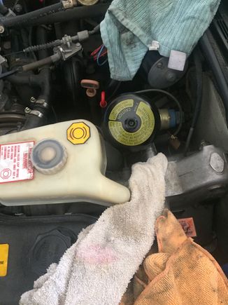 Didn’t take a picture of the old accumulator ball but here is the GM one installed