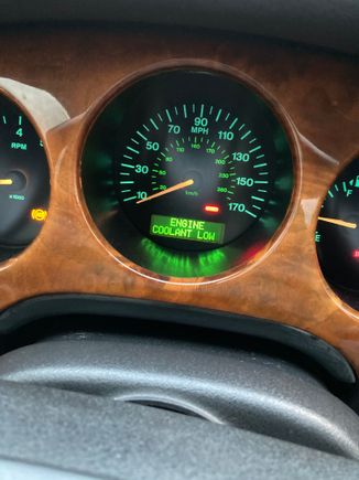 The coolant is low now apparently. It's not by the way. 