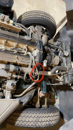 Context view of the gasket that needs replaced