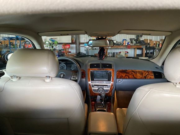 Interior from rear inside hatchback