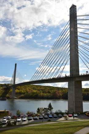 I didn't know the Penobscot Narrows Bridge existed 'til we drove up to it.