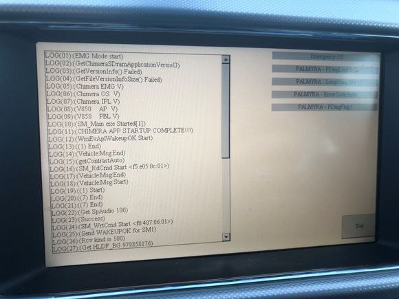 Photo of the center Info Screen.