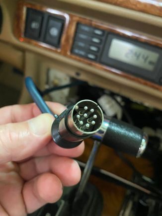 This is the plug in the car that is too big for the new unit.