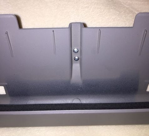 Very small wood screws in addition to 3M tape to secure the pedestal to the cover.