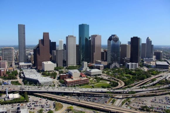 This is Houston, Texas  -  Freeways and all!