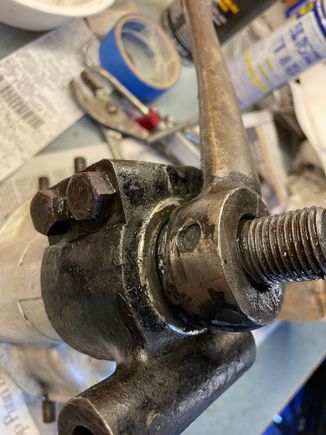 Pin is below the surface on this side.