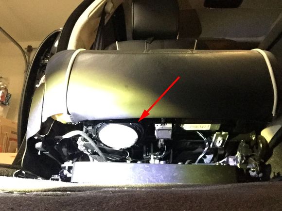 Red arrow is pointing to filter on passenger side.