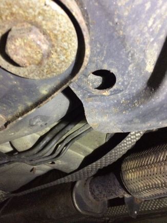 Right side alignment hole.