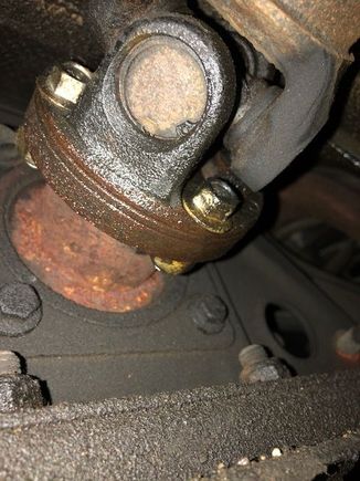 Trying to figure out why if the input seal is leaking, why the rust portion of the input shaft instn wet.