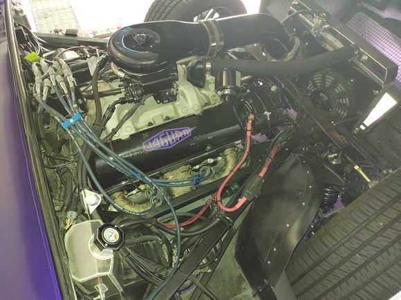 Engine right (note the shock mounts have been reinforced, no torsion bars)
