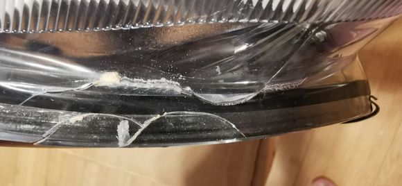 Tiny chip on edge of lens