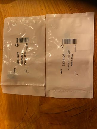 The part numbers